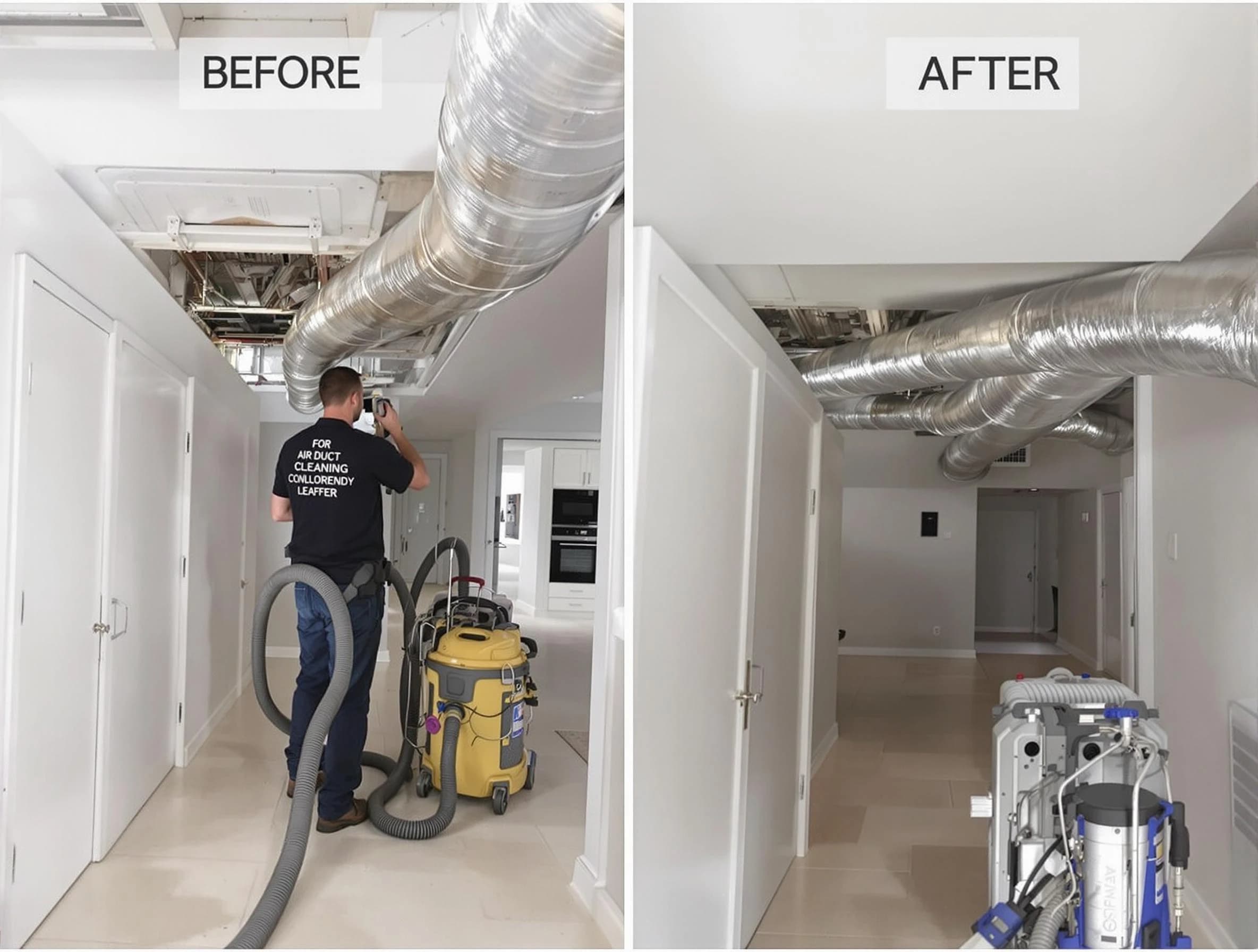 Corona Air Duct Cleaning professional performing thorough air duct cleaning in Corona